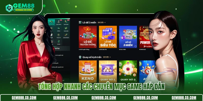 Tổng hợp nhanh các chuyên mục game hấp dẫn